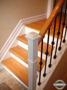 How to Coordinate Wood Stair Handrails with Treads and Flooring